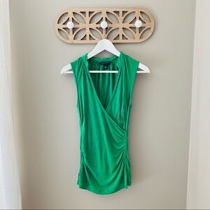 Banana Republic Sleeveless Blouse Green Sz Small